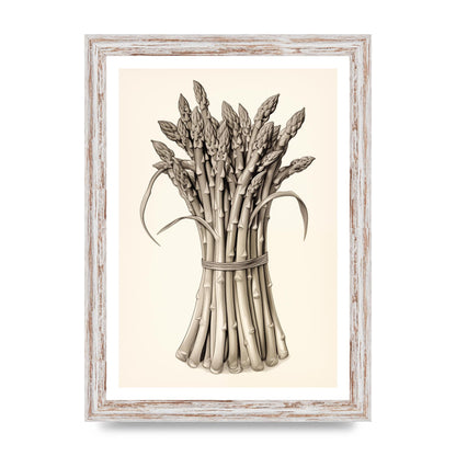 Asparagus Elegance Monochrome Riso