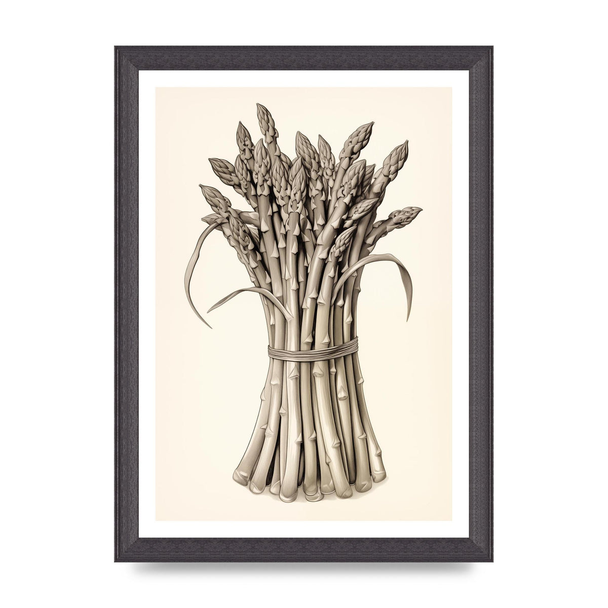 Asparagus Elegance Monochrome Riso