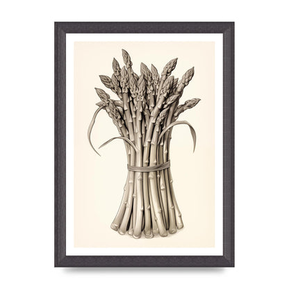 Asparagus Elegance Monochrome Riso