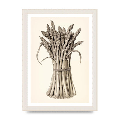 Asparagus Elegance Monochrome Riso