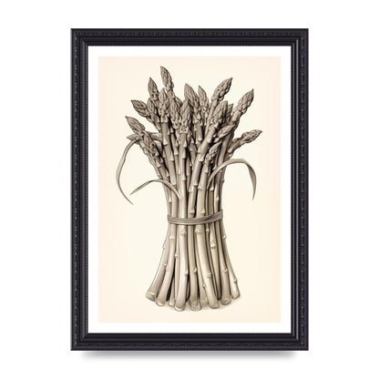 Asparagus Elegance Monochrome Riso