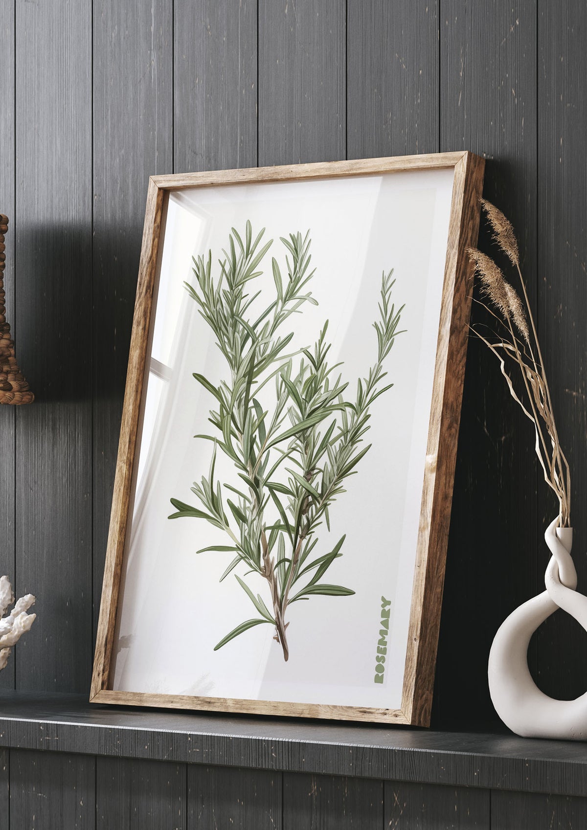 Rosemary Whispers in Minimalist Art