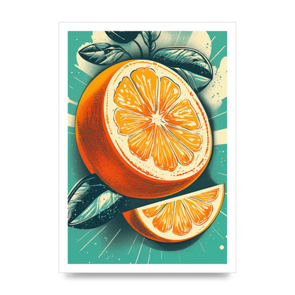 Luminous Lemon Citrus Slices Graphic