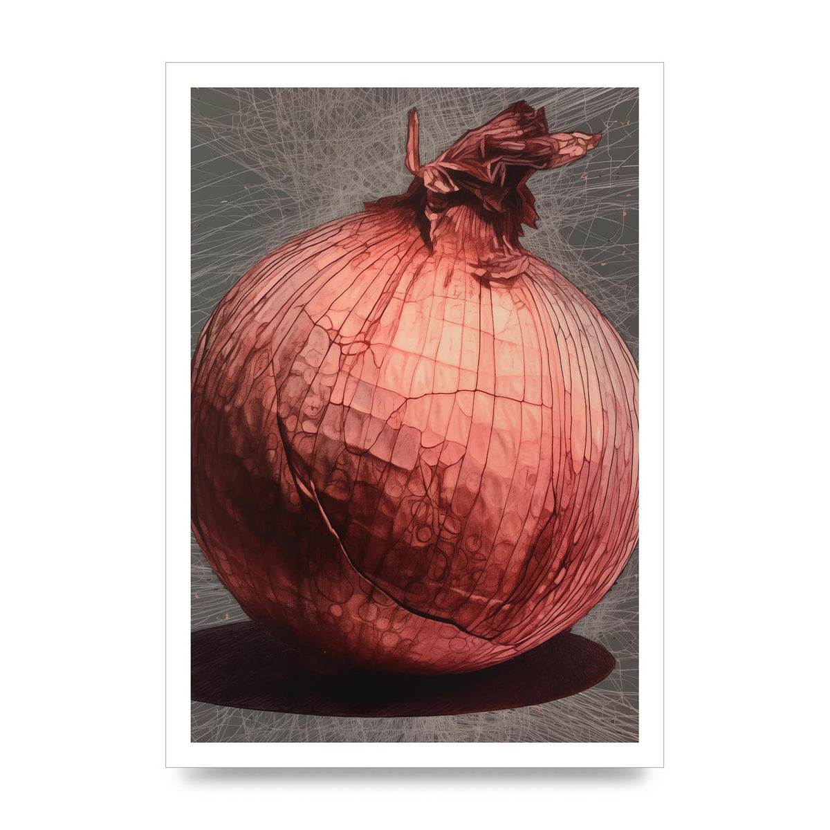 Layered Onion Structure Minimal Art
