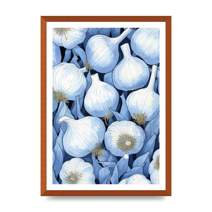 Stylized Garlic Bulbs Clean Art