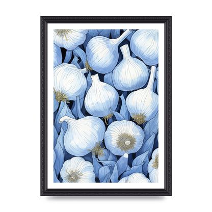 Stylized Garlic Bulbs Clean Art