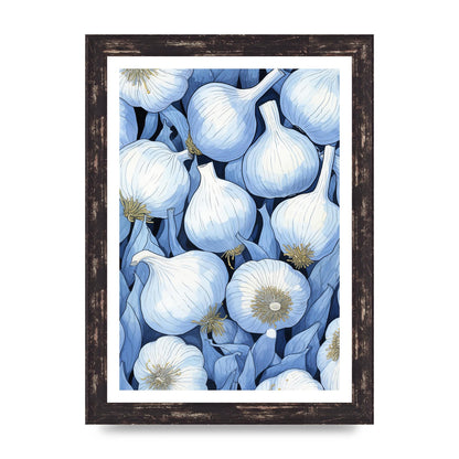 Stylized Garlic Bulbs Clean Art
