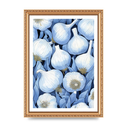 Stylized Garlic Bulbs Clean Art