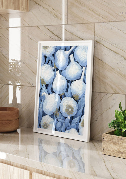Stylized Garlic Bulbs Clean Art