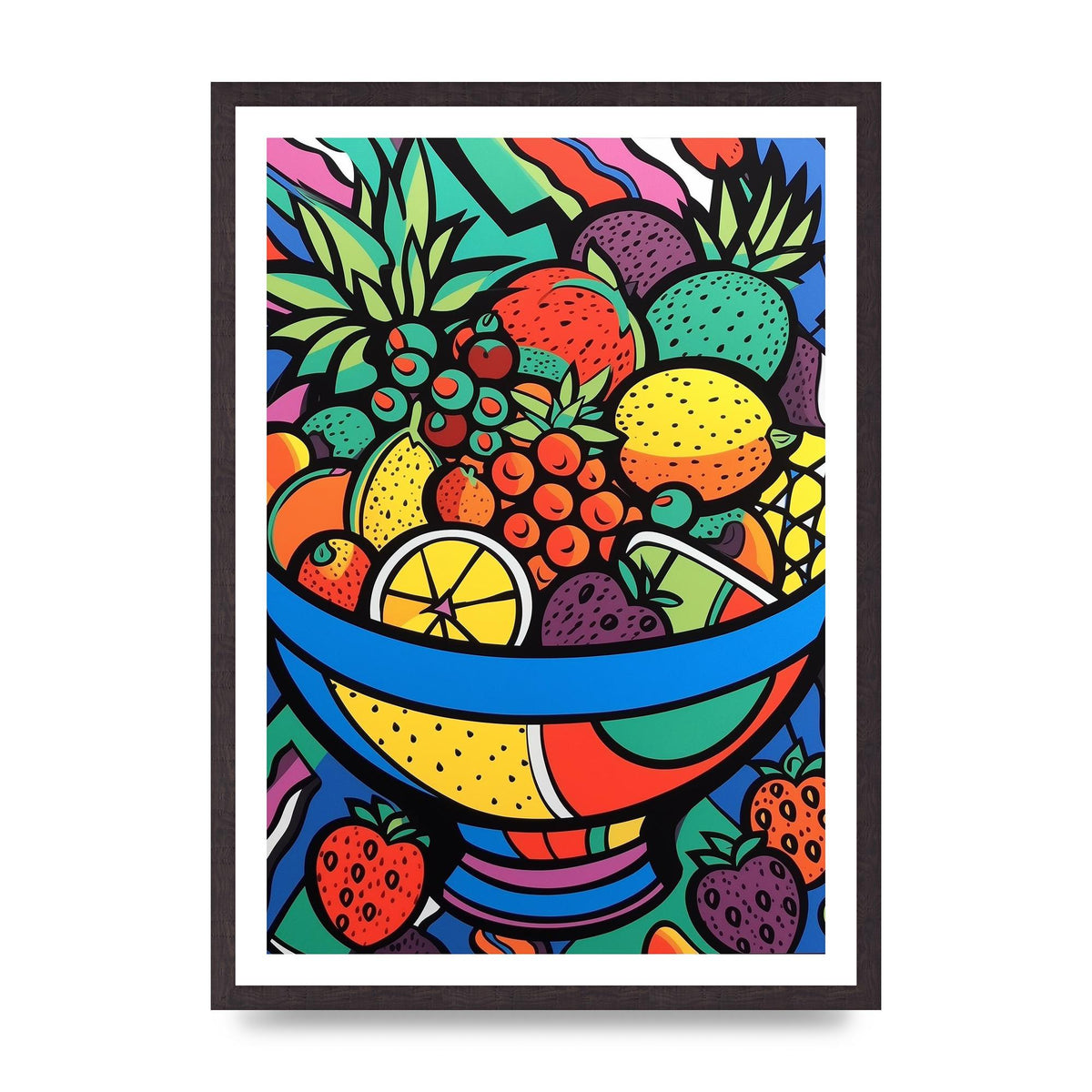 Animated Fruit Bowl in Britto Style