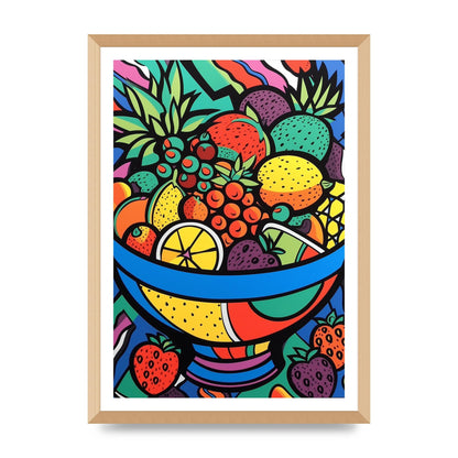 Animated Fruit Bowl in Britto Style