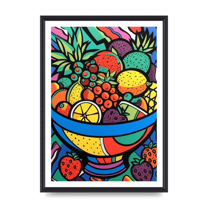 Animated Fruit Bowl in Britto Style