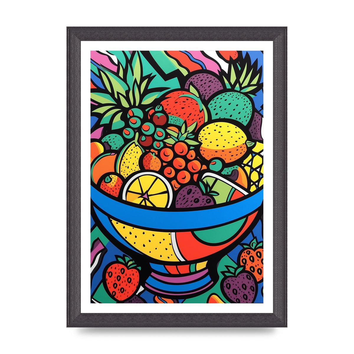 Animated Fruit Bowl in Britto Style
