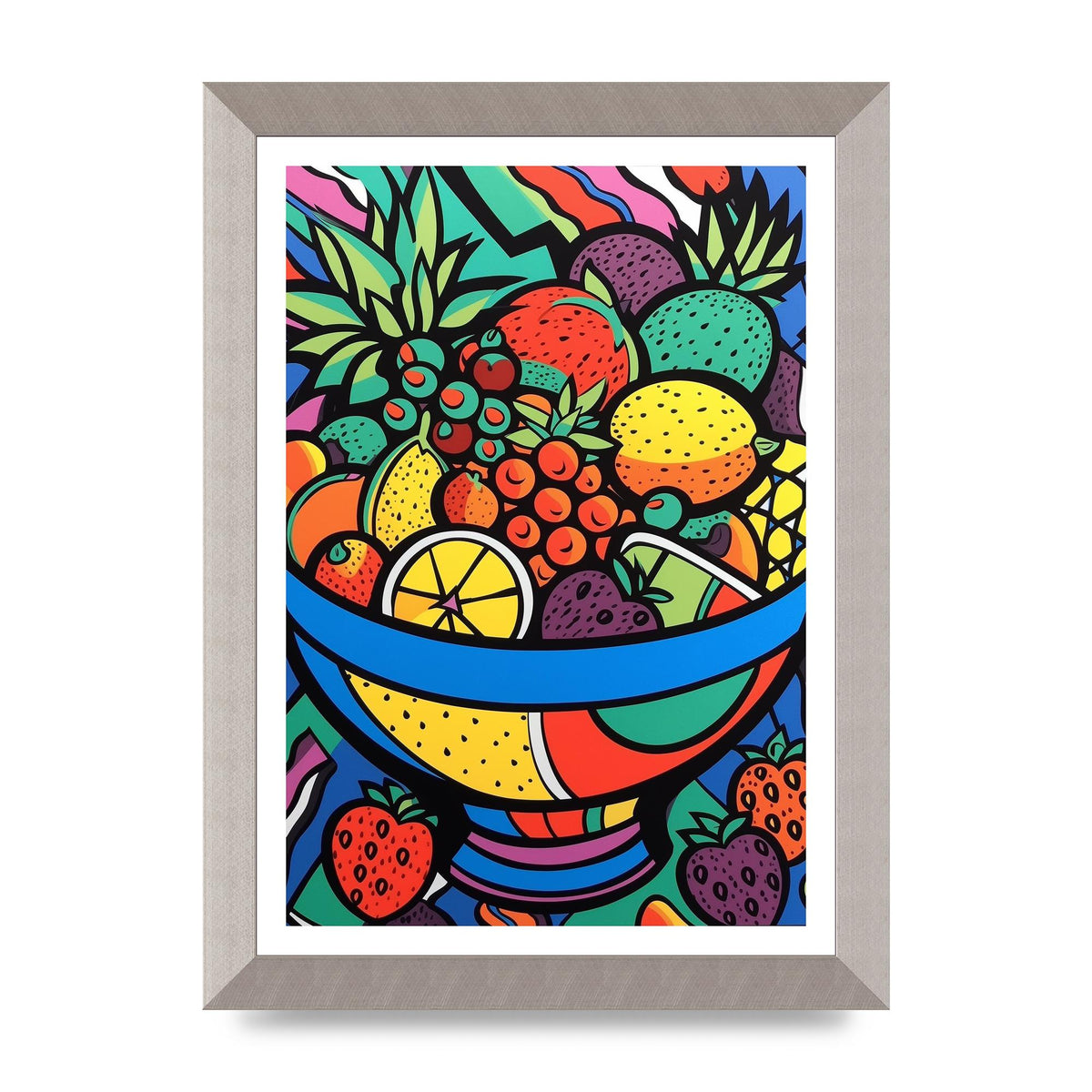 Animated Fruit Bowl in Britto Style