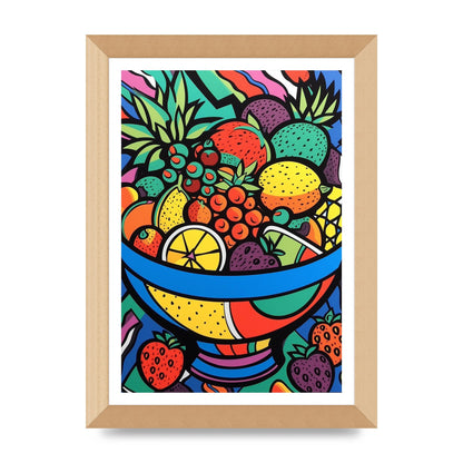 Animated Fruit Bowl in Britto Style
