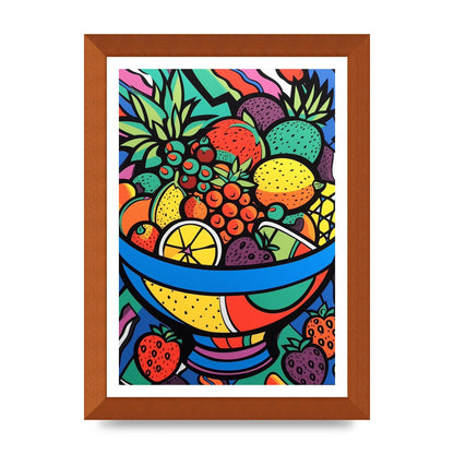 Animated Fruit Bowl in Britto Style