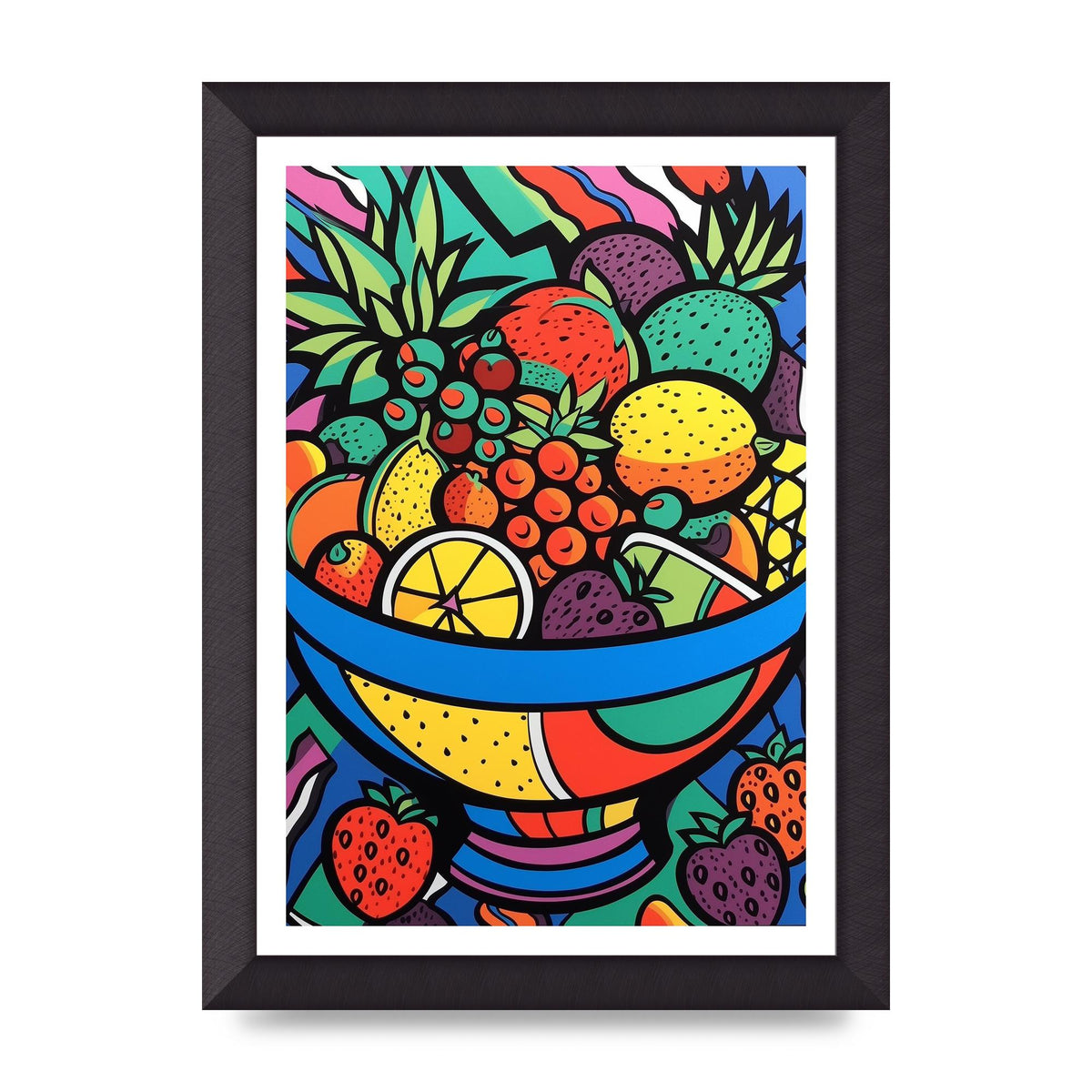 Animated Fruit Bowl in Britto Style