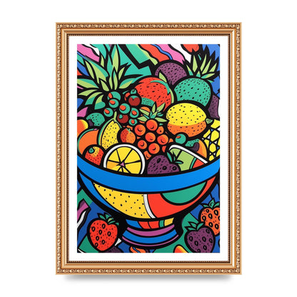 Animated Fruit Bowl in Britto Style