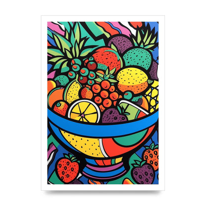 Animated Fruit Bowl in Britto Style