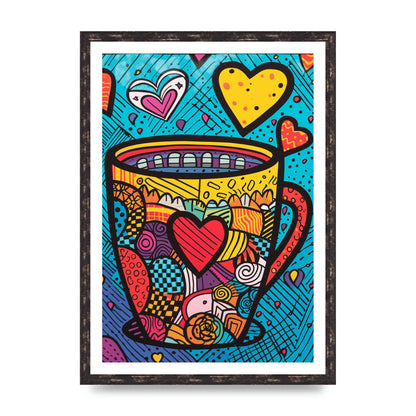 Brittos Vibrant Coffee Mug Risograph