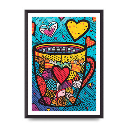 Brittos Vibrant Coffee Mug Risograph
