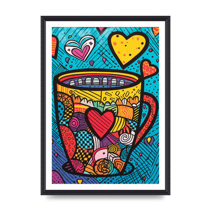 Brittos Vibrant Coffee Mug Risograph