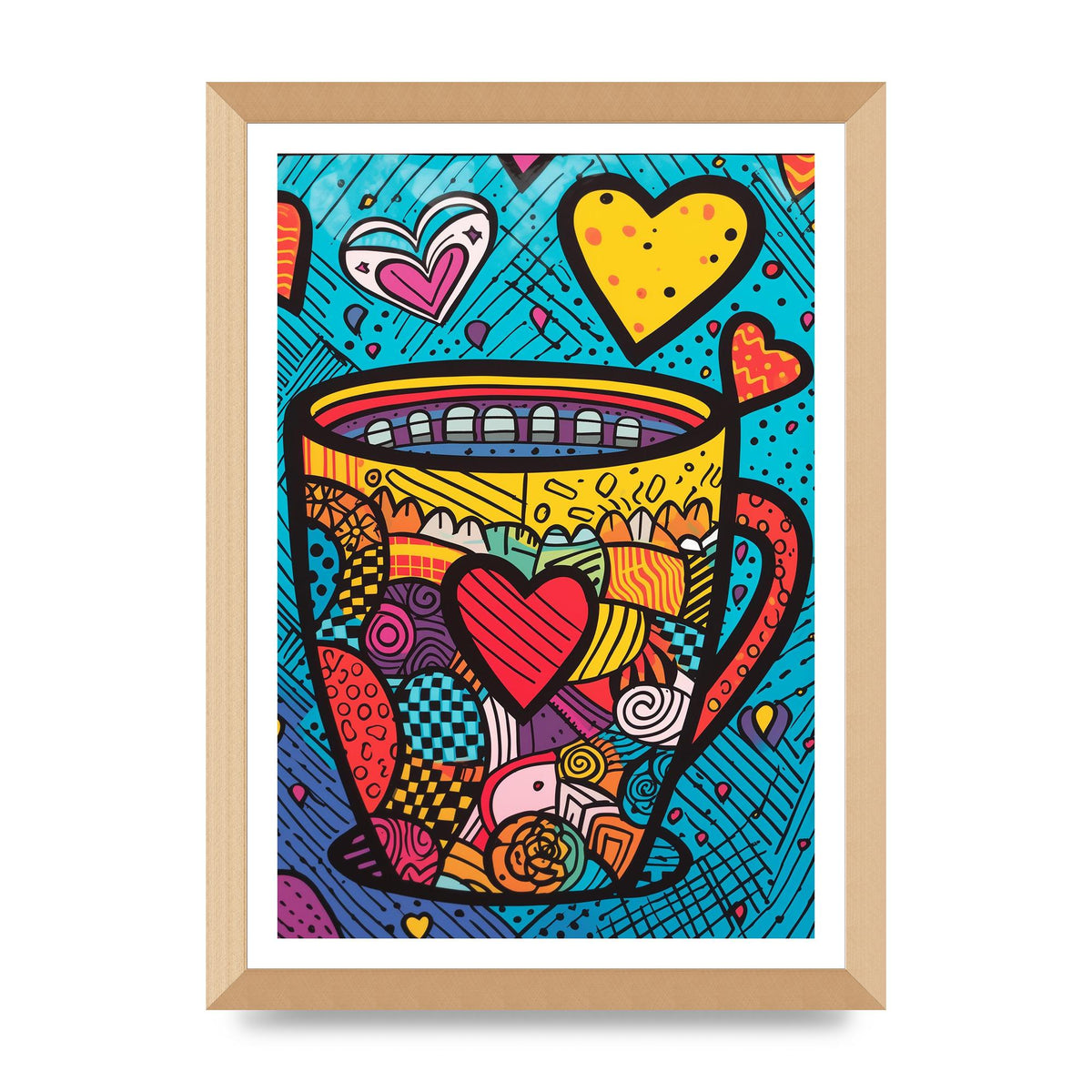 Brittos Vibrant Coffee Mug Risograph