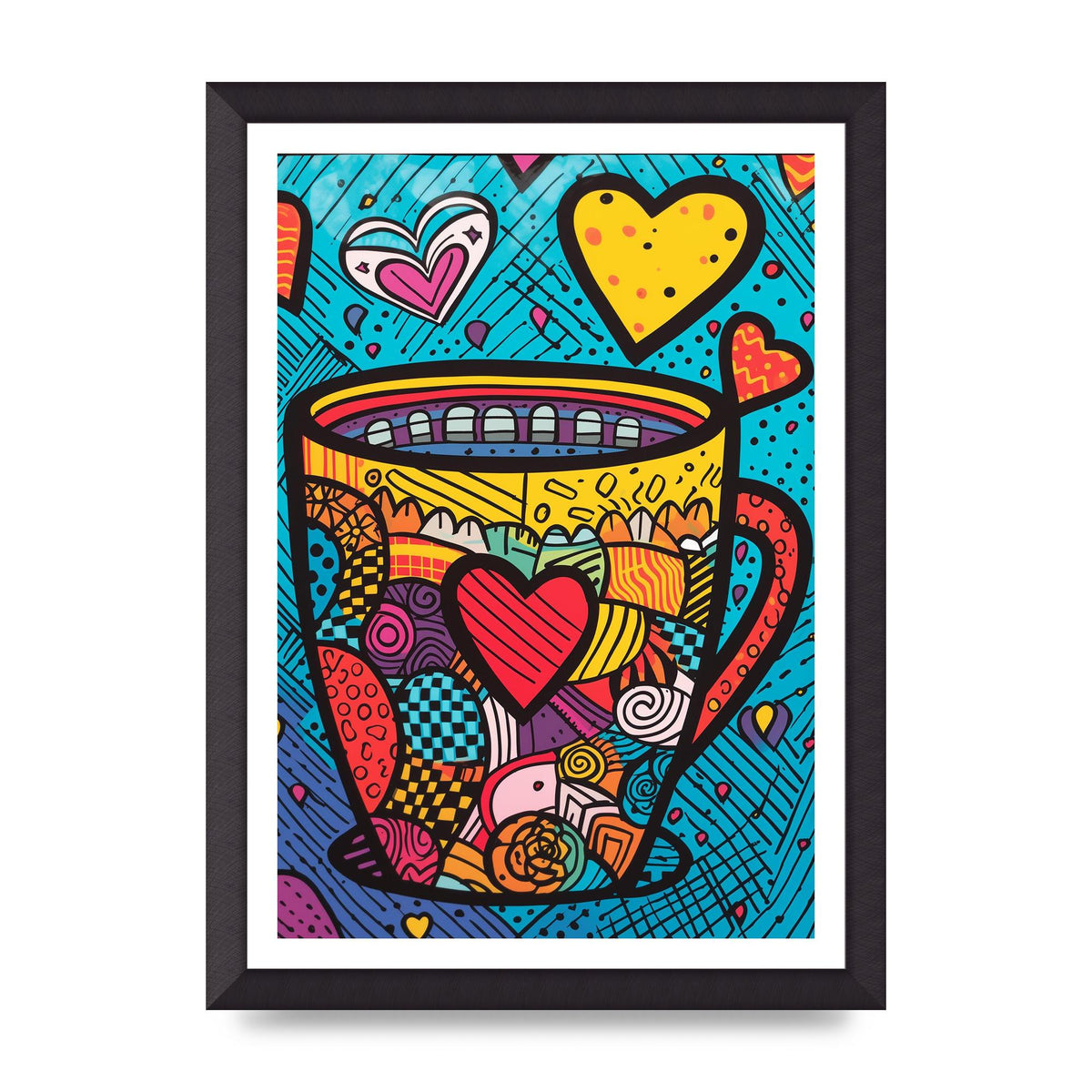 Brittos Vibrant Coffee Mug Risograph