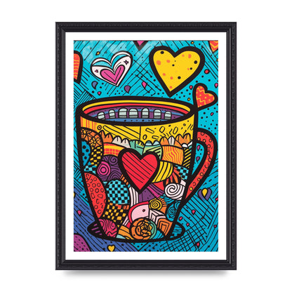 Brittos Vibrant Coffee Mug Risograph