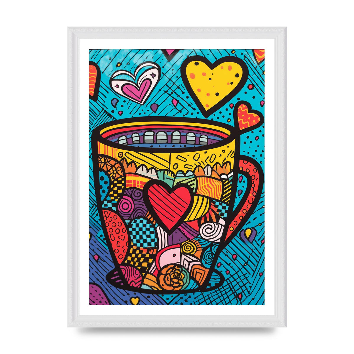 Brittos Vibrant Coffee Mug Risograph