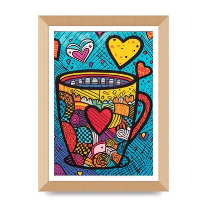 Brittos Vibrant Coffee Mug Risograph