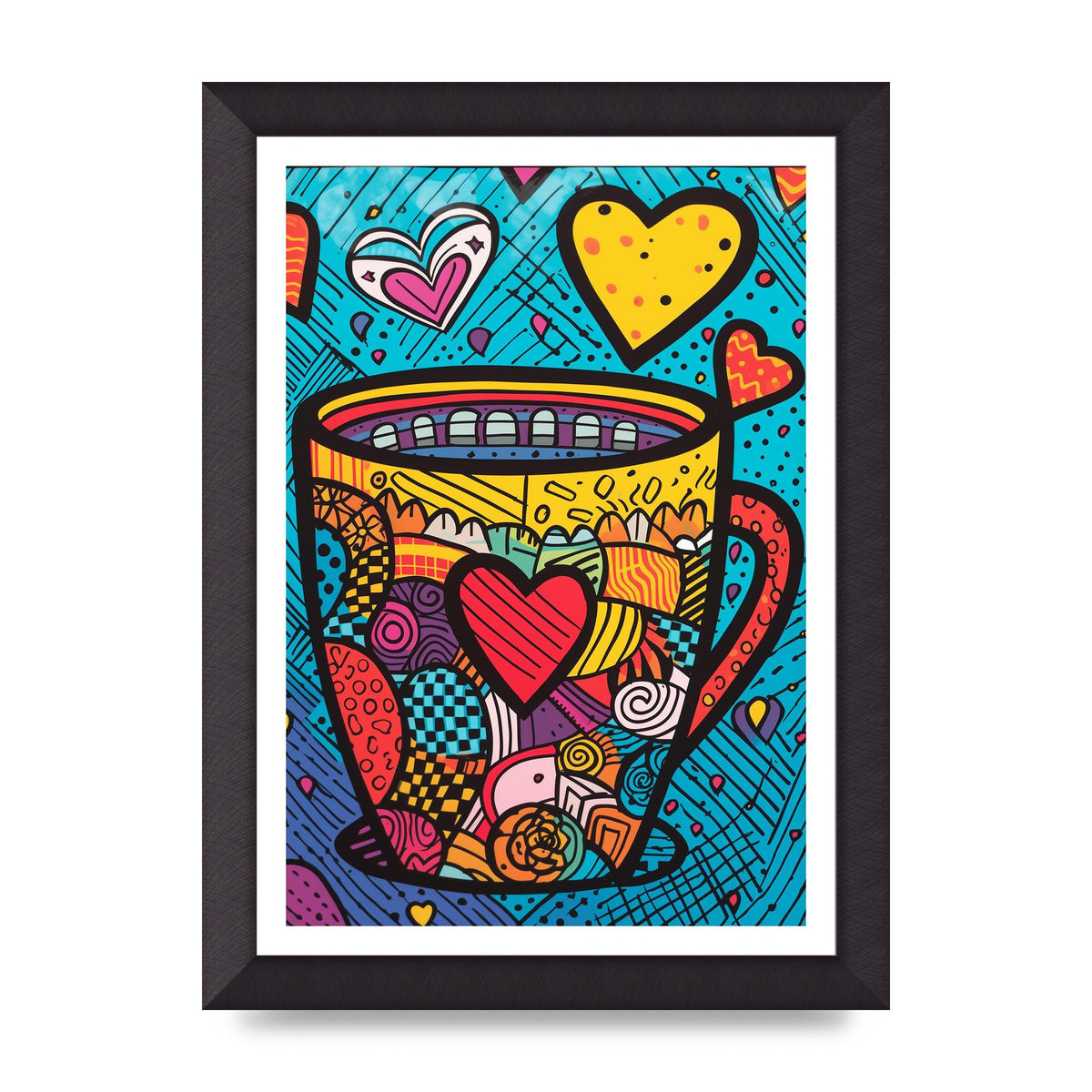 Brittos Vibrant Coffee Mug Risograph