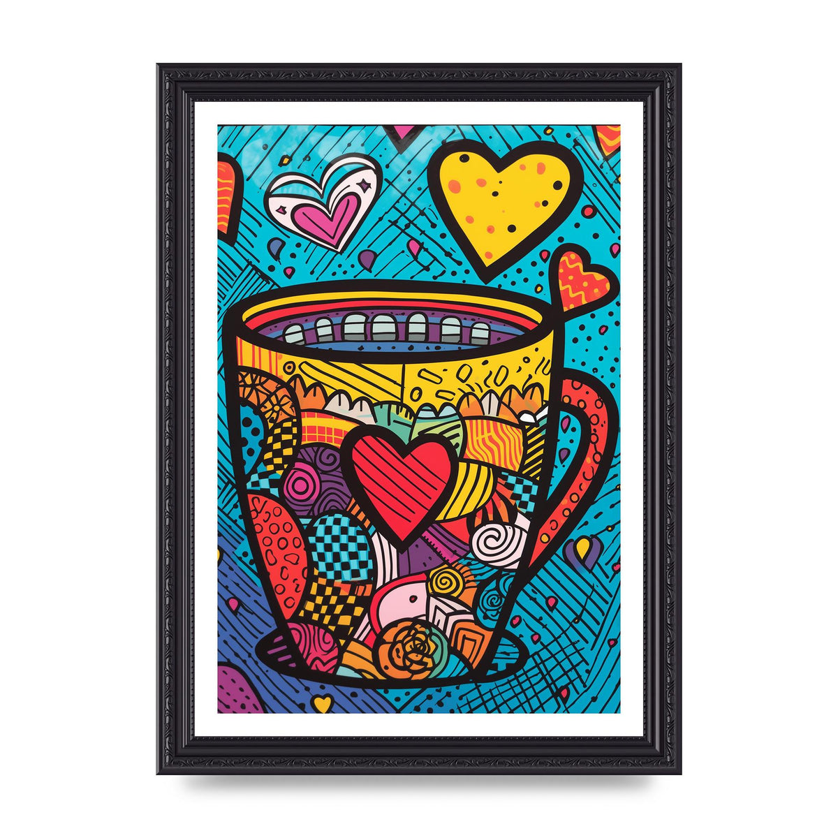 Brittos Vibrant Coffee Mug Risograph