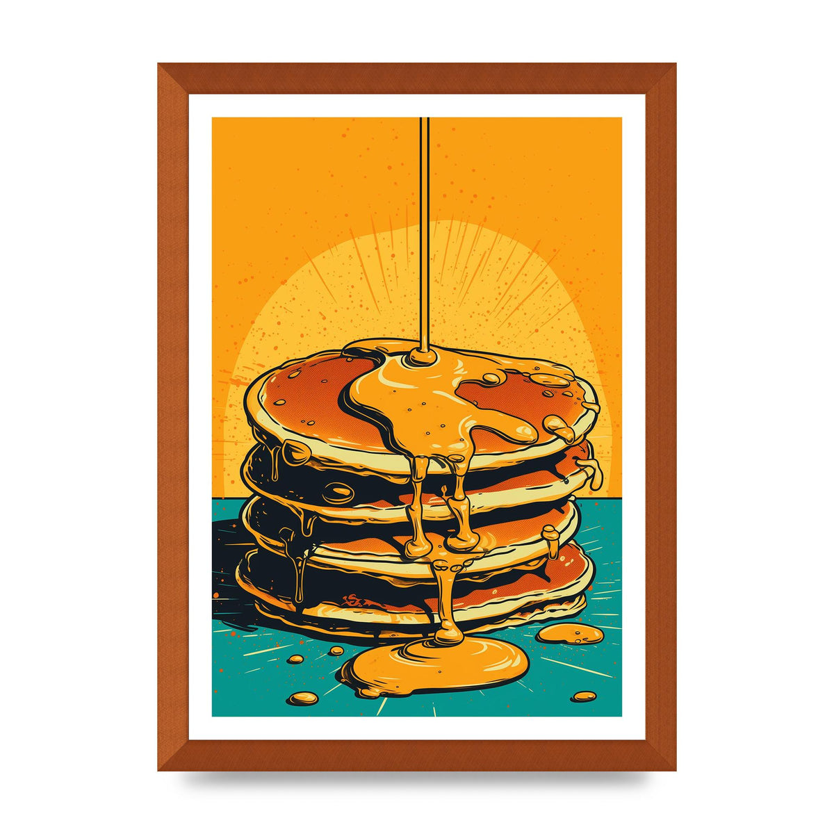 Pancakes with Memphis Design Twist