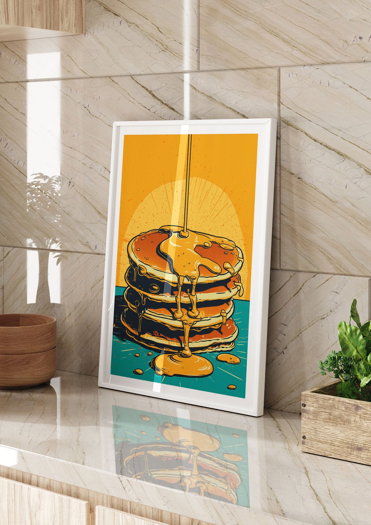 Pancakes with Memphis Design Twist