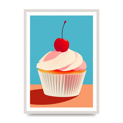 OKeeffe Inspired Cupcake with Cherry