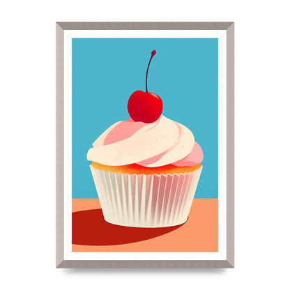 OKeeffe Inspired Cupcake with Cherry