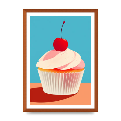 OKeeffe Inspired Cupcake with Cherry