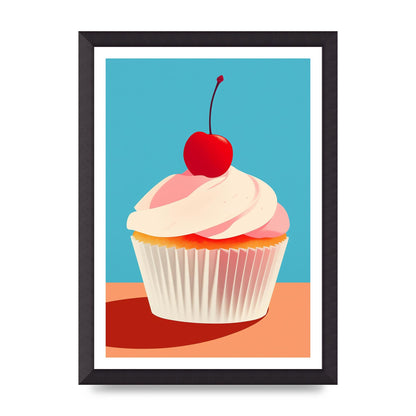 OKeeffe Inspired Cupcake with Cherry