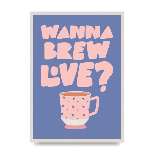 Brewing Love in Shades of Blue and Pink