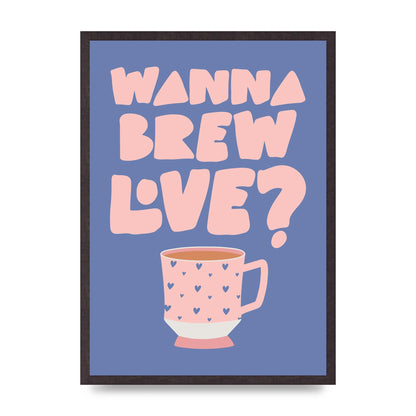 Brewing Love in Shades of Blue and Pink