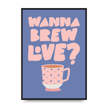 Brewing Love in Shades of Blue and Pink