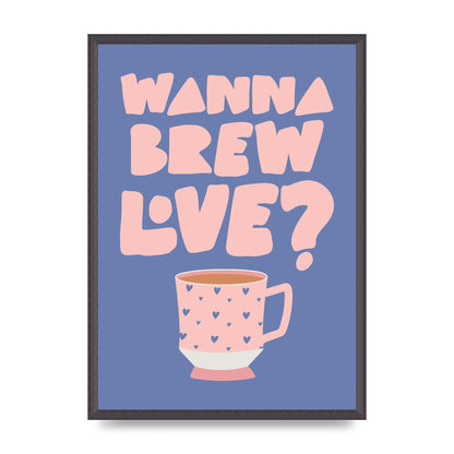 Brewing Love in Shades of Blue and Pink