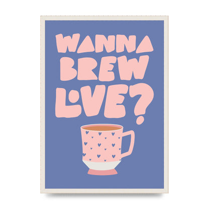 Brewing Love in Shades of Blue and Pink