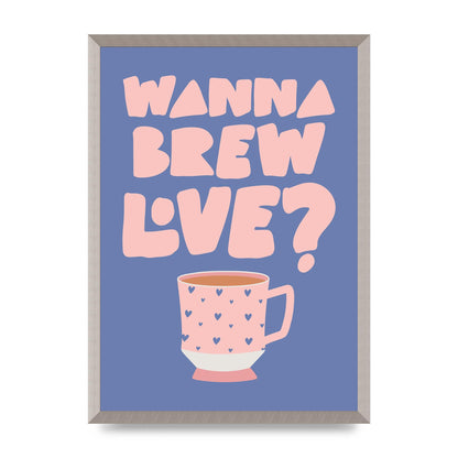 Brewing Love in Shades of Blue and Pink