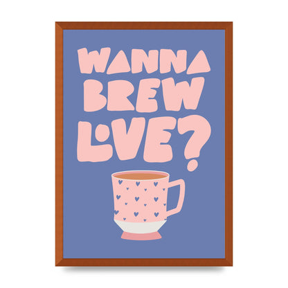 Brewing Love in Shades of Blue and Pink