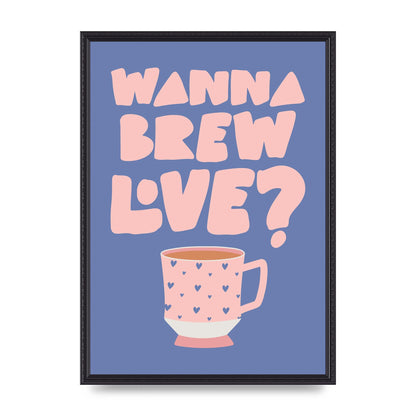 Brewing Love in Shades of Blue and Pink
