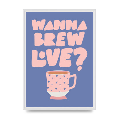 Brewing Love in Shades of Blue and Pink