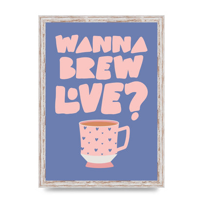 Brewing Love in Shades of Blue and Pink
