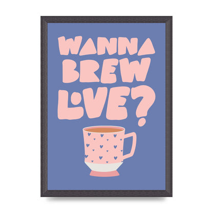 Brewing Love in Shades of Blue and Pink